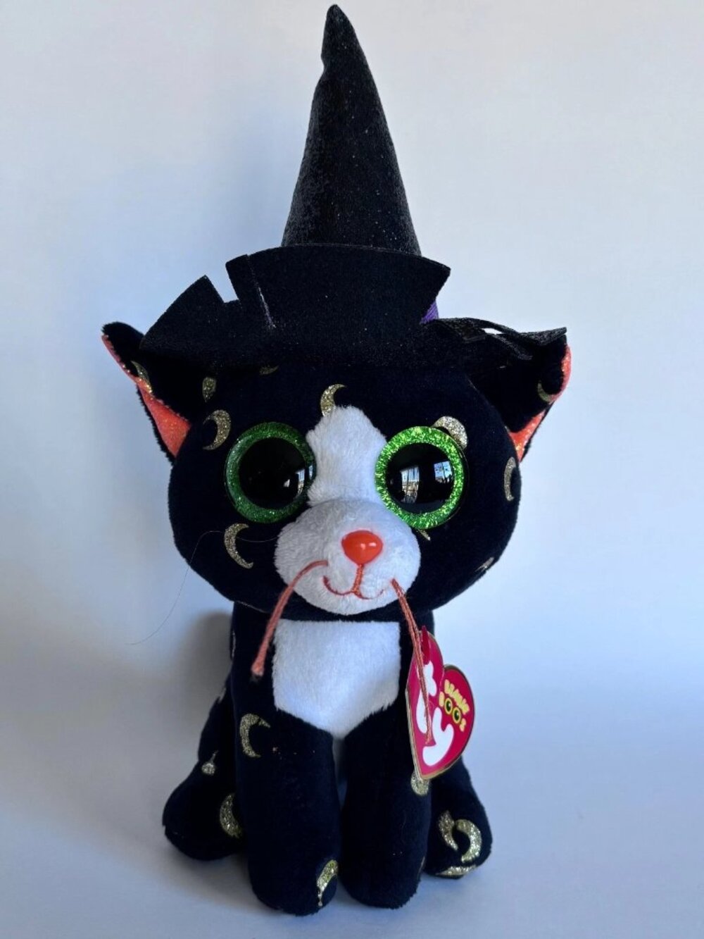 PANDORA the Halloween Cat - TY Beanie Boos (6-7 Inch)  Witch Hat New with Tags